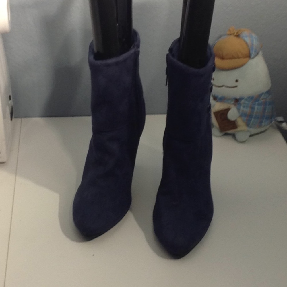 Blue Heeled Boots